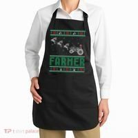 Farmer Tractors Ugly Christmas Xmas Sweater Apron thumb 2