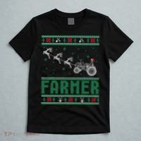 Farmer Tractors Ugly Christmas Xmas Sweater T-Shirt thumb 5
