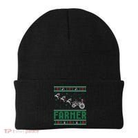 Farmer Tractors Ugly Christmas Xmas Sweater Beanie thumb 0