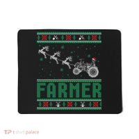 Farmer Tractors Ugly Christmas Xmas Sweater Mousepad thumb 0