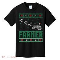 Farmer Tractors Ugly Christmas Xmas Sweater Kids T-Shirt thumb 0