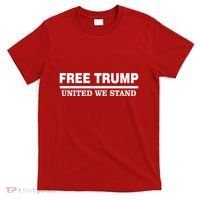 Free Trump United We Stand President Trump Supportive T-Shirt thumb 0