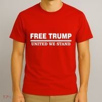 Free Trump United We Stand President Trump Supportive T-Shirt thumb 3