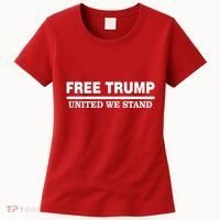 Free Trump United We Stand President Trump Supportive Women's T-Shirt thumb 0