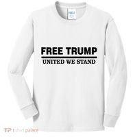 Free Trump United We Stand Kids Long Sleeve Shirt thumb 0