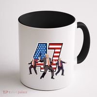 Funny Trump Victory Dance 47th President Dancing Coffee Mug thumb 1