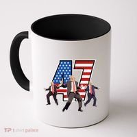 Funny Trump Victory Dance 47th President Dancing Coffee Mug thumb 0