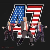 Funny Trump Victory Dance 47th President Dancing Women's Hoodie thumb 2