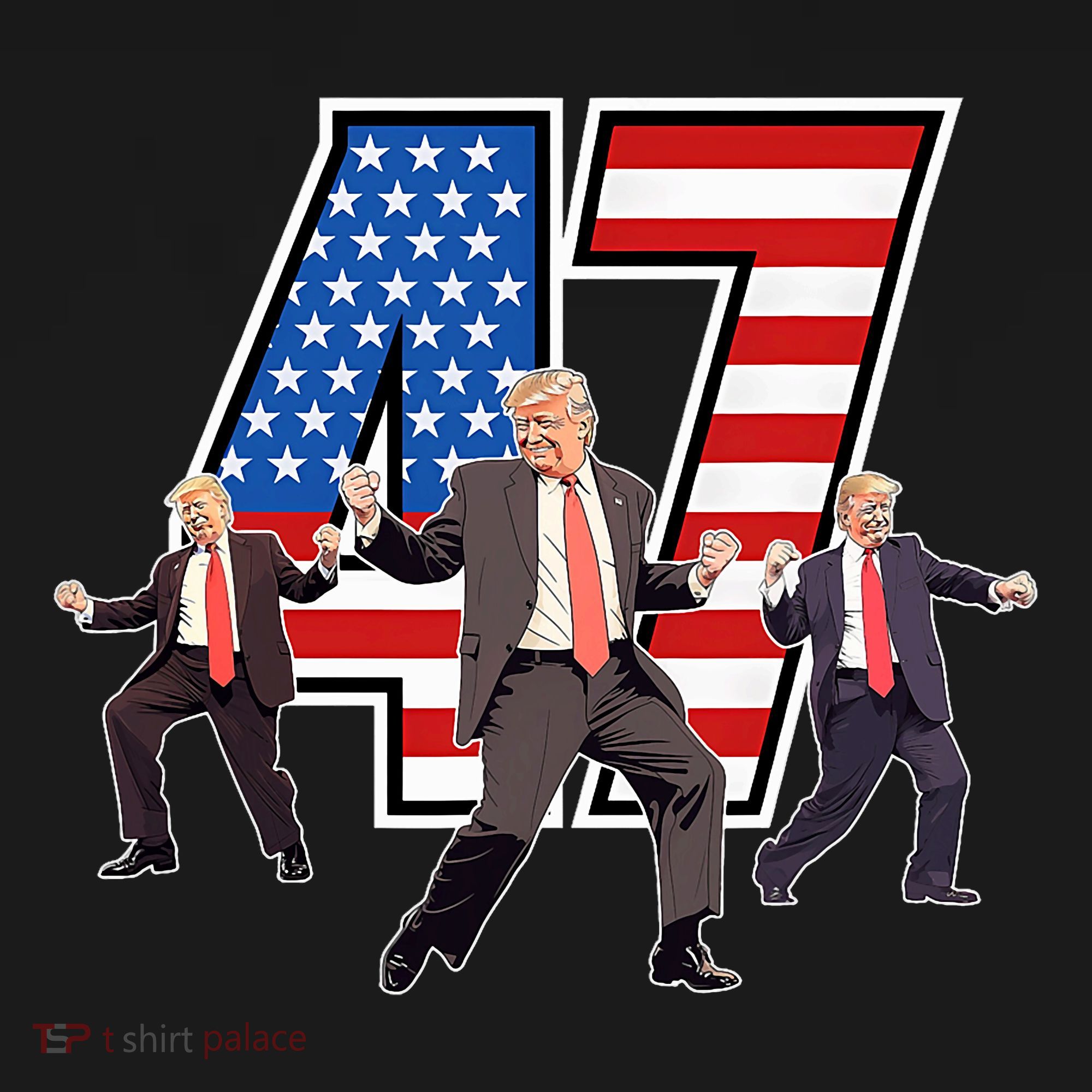 Funny Trump Victory Dance 47th President Dancing Women's Hoodie