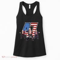 Funny Trump Victory Dance 47th President Dancing Women's Tank Top thumb 0