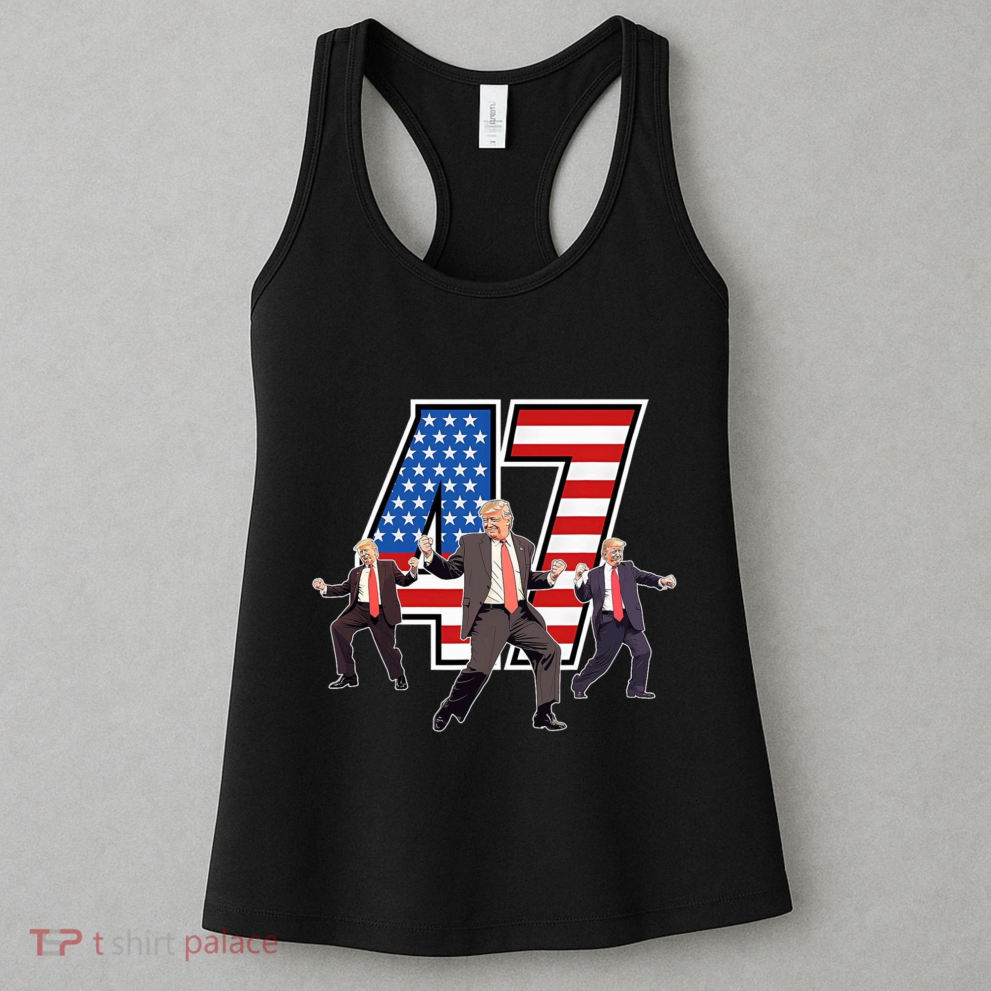 Funny Trump Victory Dance 47th President Dancing Women's Tank Top