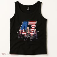 Funny Trump Victory Dance 47th President Dancing Tank Top thumb 2