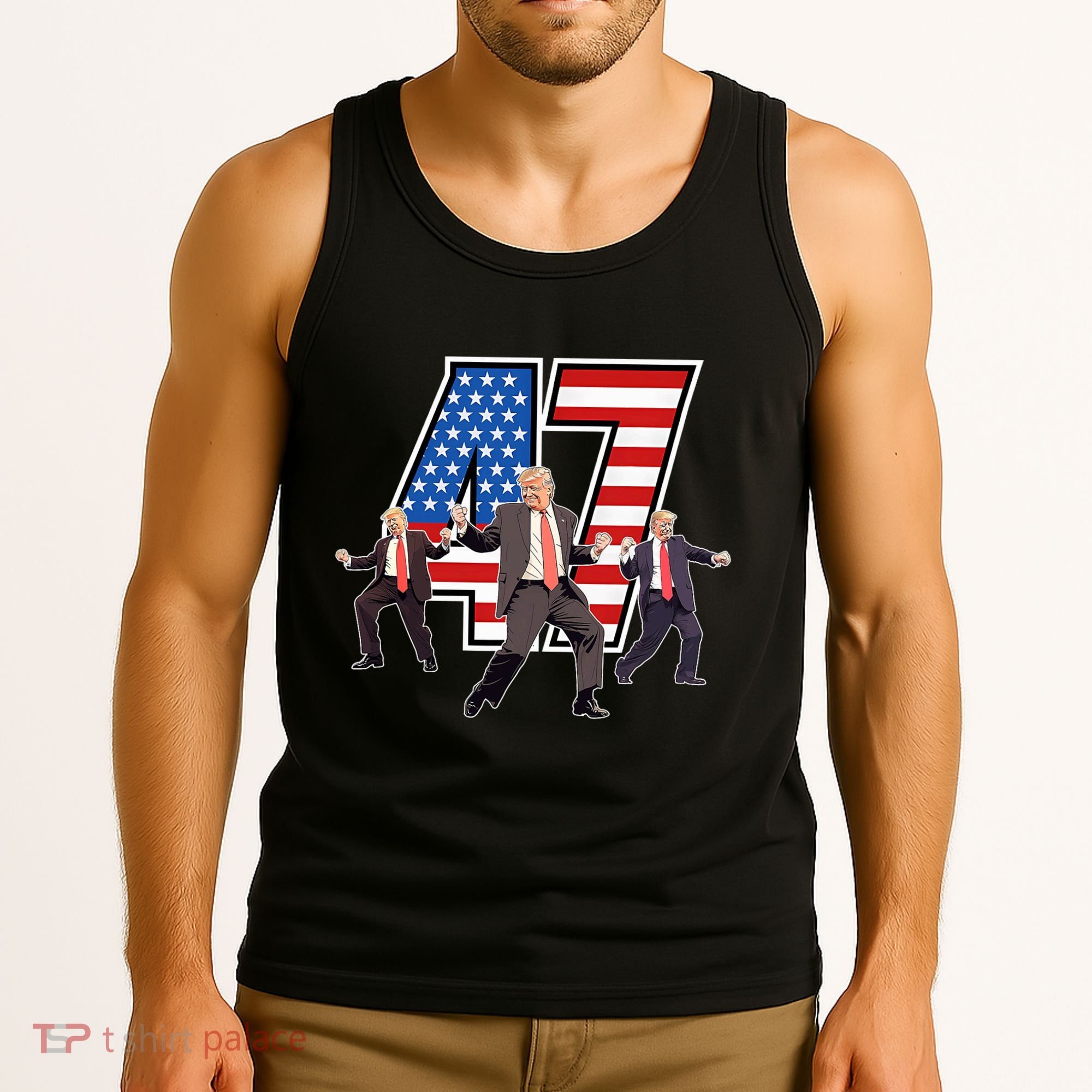 Funny Trump Victory Dance 47th President Dancing Tank Top