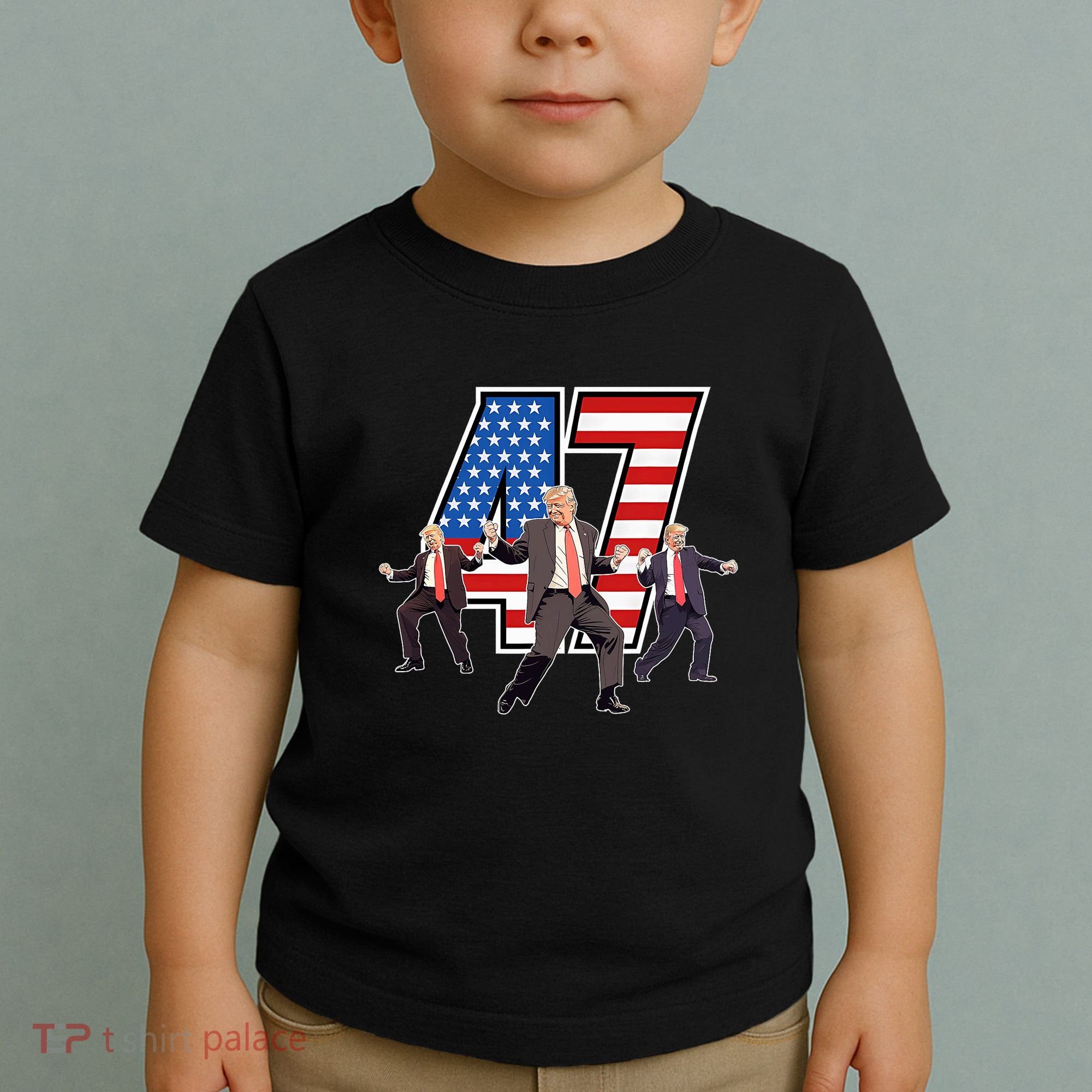 Funny Trump Victory Dance 47th President Dancing Toddler T-Shirt
