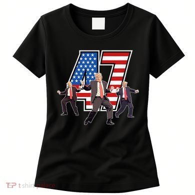 Funny Trump Victory Dance 47th President Dancing Women's T-Shirt