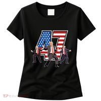 Funny Trump Victory Dance 47th President Dancing Women's T-Shirt thumb 0