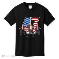 Funny Trump Victory Dance 47th President Dancing Kids T-Shirt thumb 0
