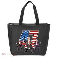 Funny Trump Victory Dance 47th President Dancing Tote Bag thumb 0