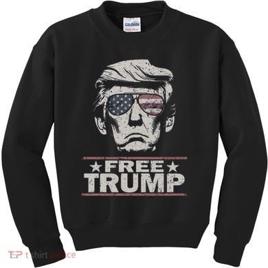 Free Trump Vintage Pro Donald Kids Sweatshirt