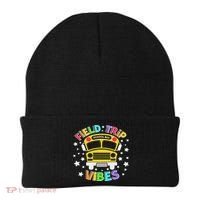 Field Trip Vibes Field Day School Bus Yellow Teacher Student Beanie thumb 0