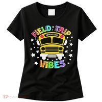 Field Trip Vibes Field Day School Bus Yellow Teacher Student Women's T-Shirt thumb 0