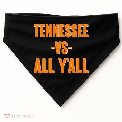 Funny Tennessee VS All Y'all USA-Made Doggie Bandana