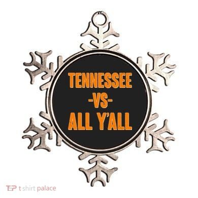 Funny Tennessee VS All Y'all Ornament