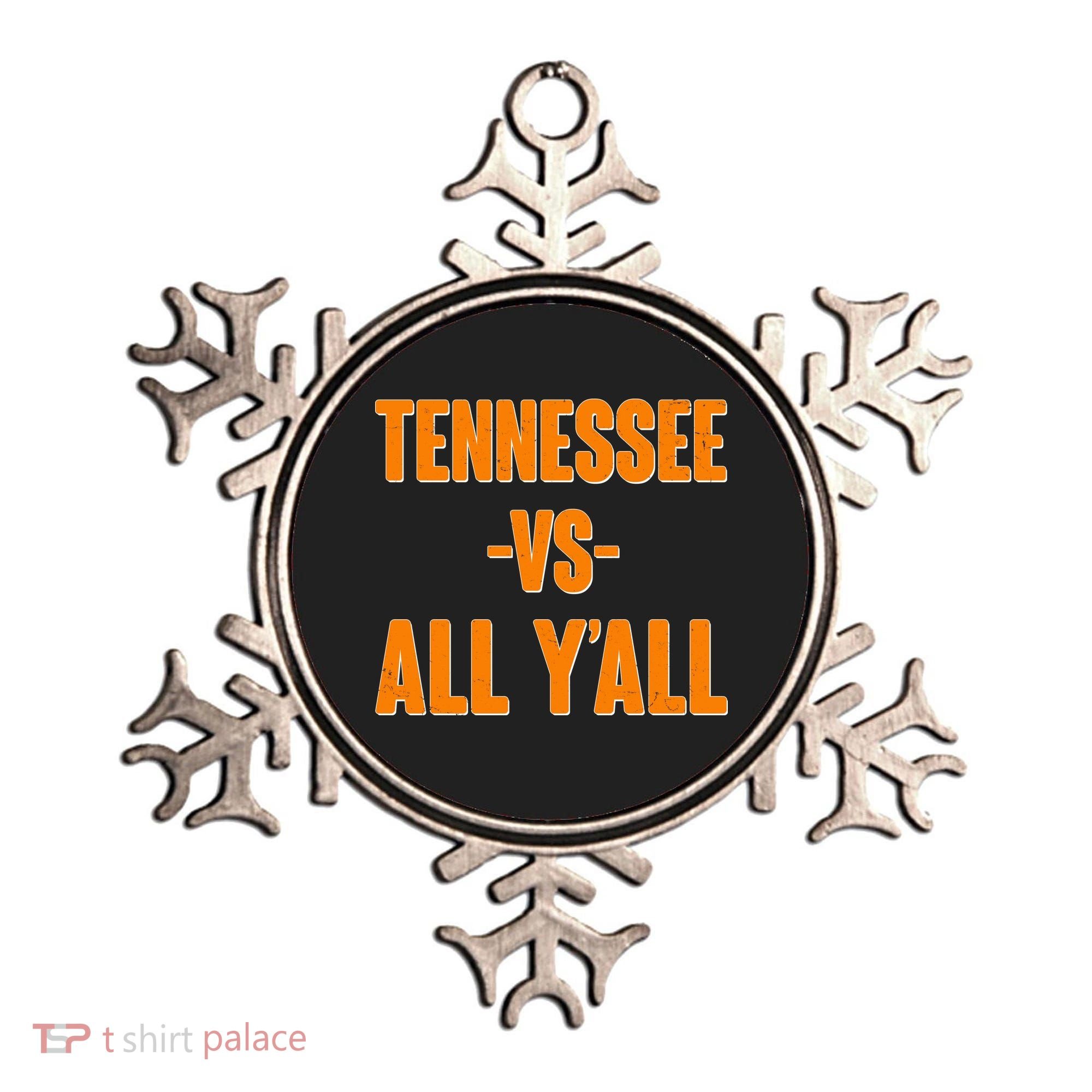 Funny Tennessee VS All Y'all Ornament