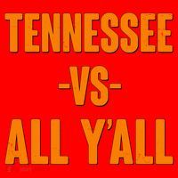 Funny Tennessee VS All Y'all Santa Hat thumb 1