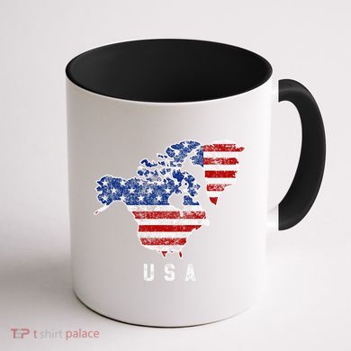 Funny Trump’S Vision Of Usa Map With Canada And Greenland Coffee Mug back