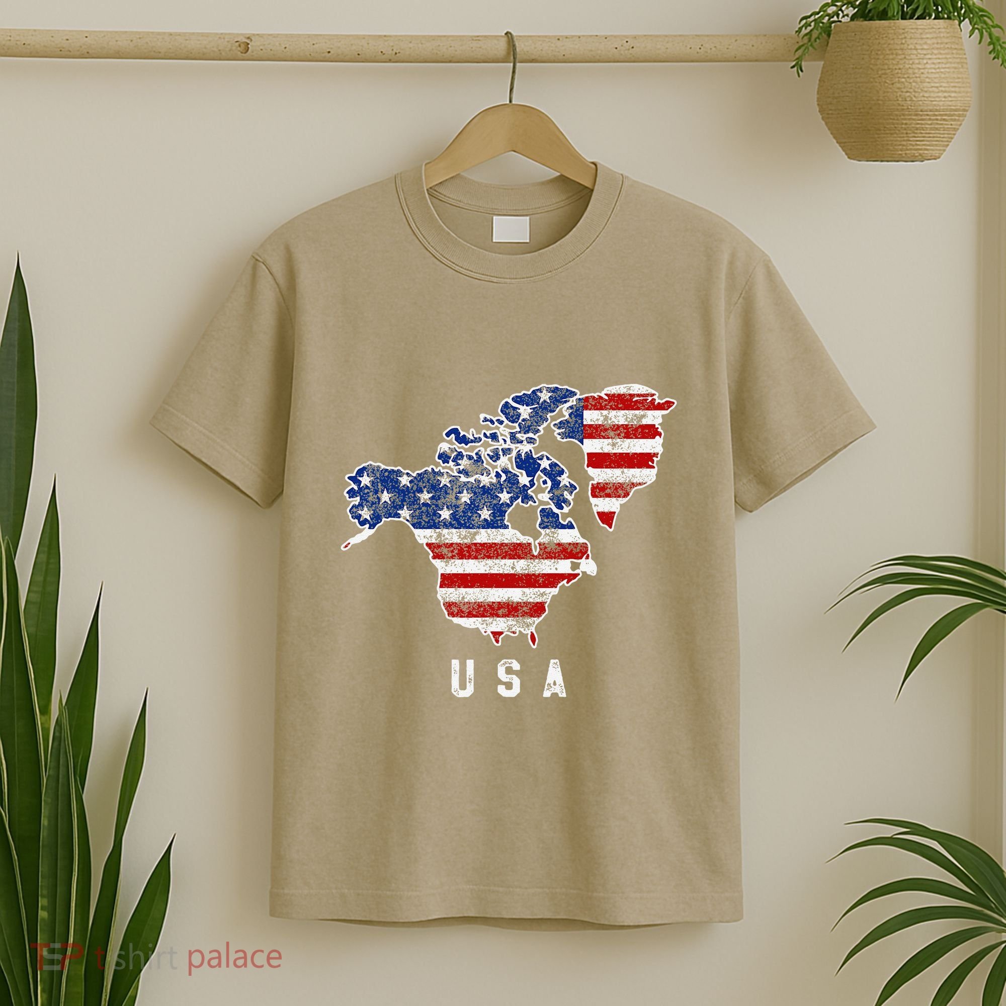 Funny Trump’S Vision Of Usa Map With Canada And Greenland T-Shirt