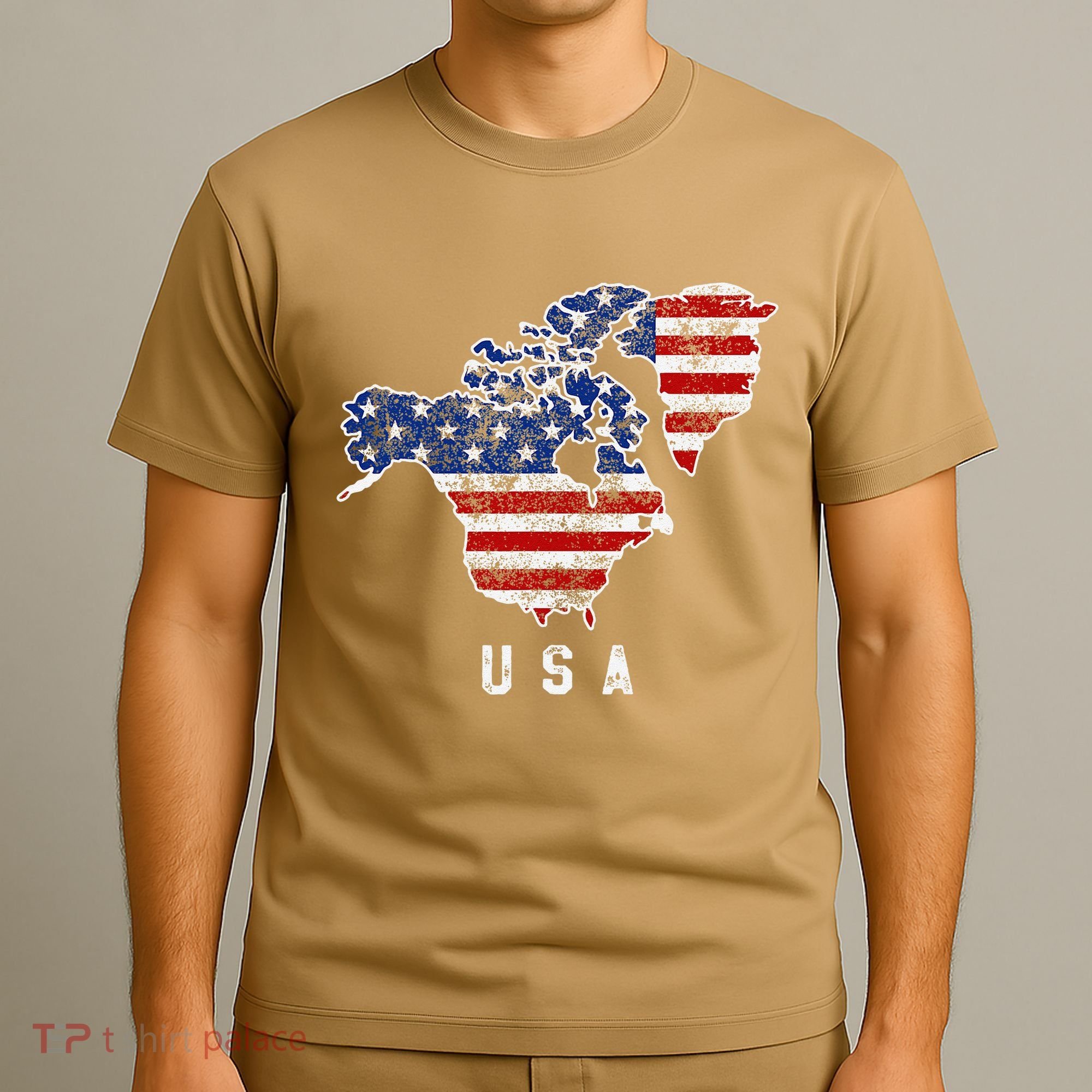 Funny Trump’S Vision Of Usa Map With Canada And Greenland T-Shirt