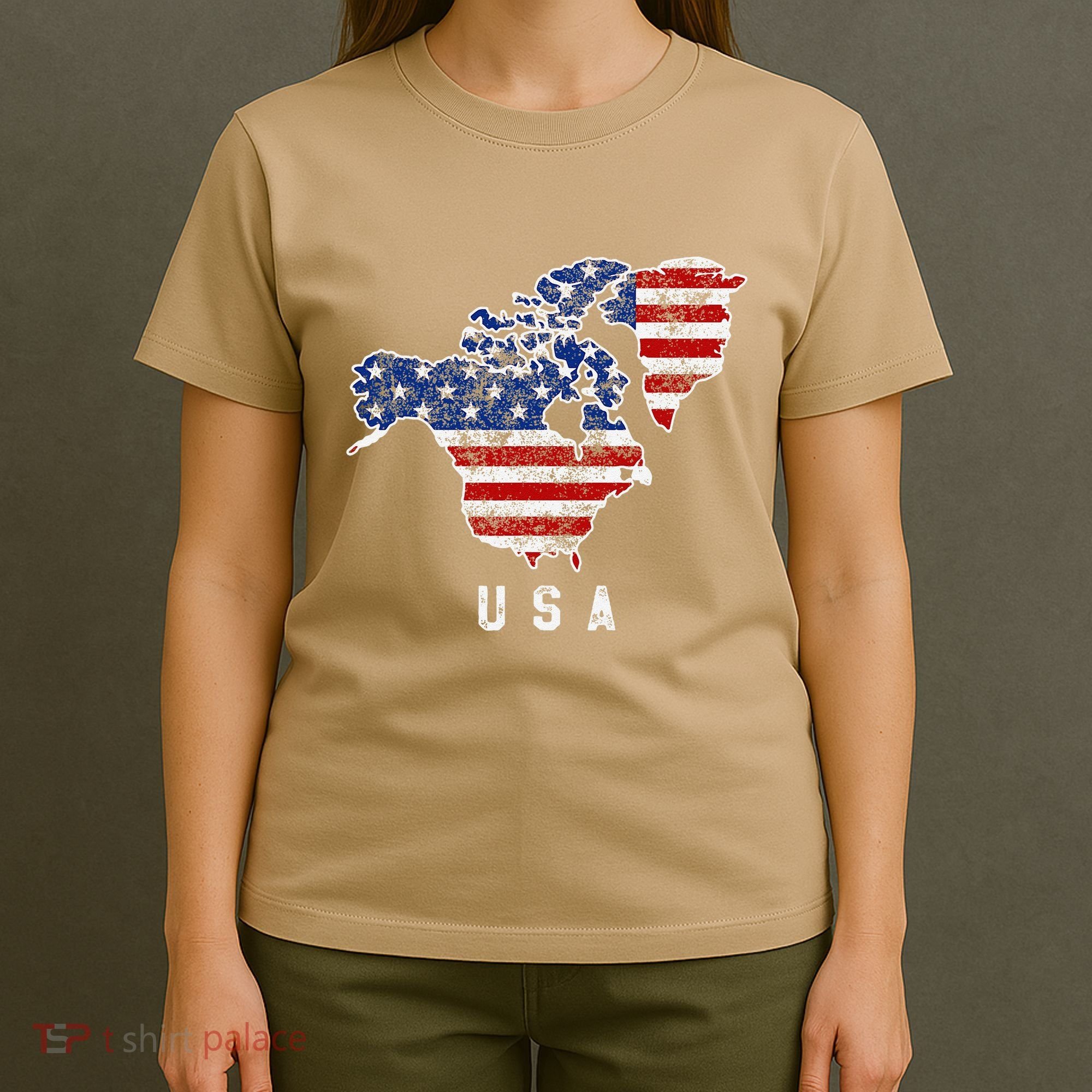 Funny Trump’S Vision Of Usa Map With Canada And Greenland T-Shirt