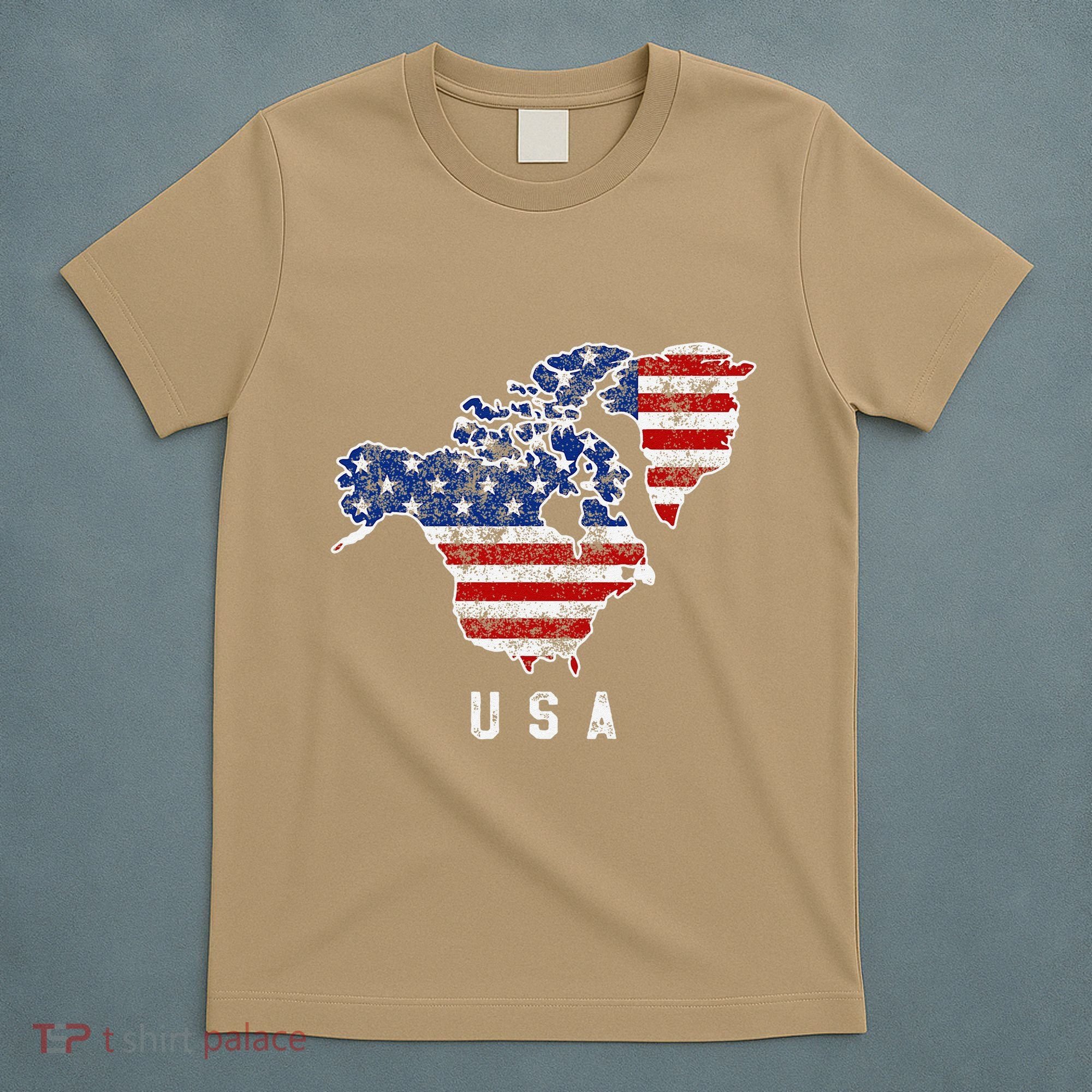 Funny Trump’S Vision Of Usa Map With Canada And Greenland T-Shirt
