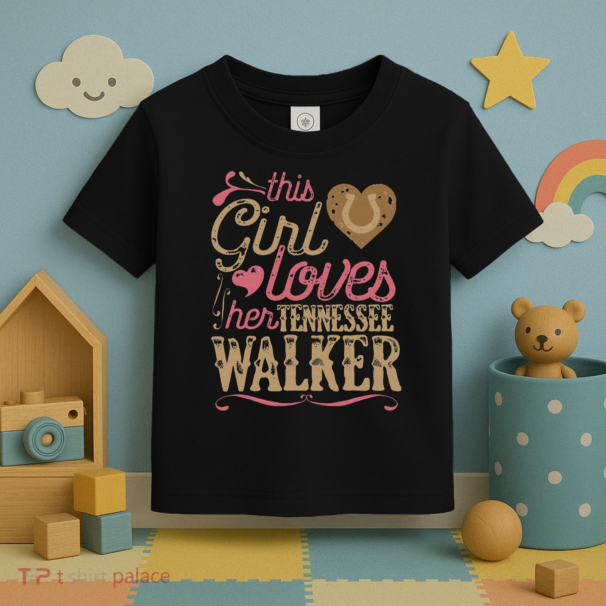 funny Tennessee Walker Horse Gift Tee Walking Toddler T-Shirt