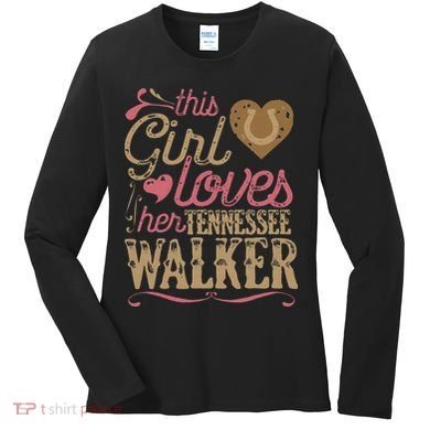 funny Tennessee Walker Horse Gift Tee Walking Women's Long Sleeve Shirt