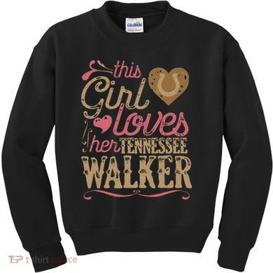funny Tennessee Walker Horse Gift Tee Walking Kids Sweatshirt