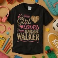funny Tennessee Walker Horse Gift Tee Walking Kids T-Shirt thumb 3