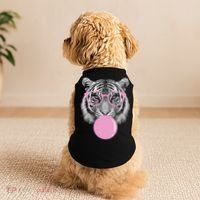 Funny Tiger Wearing Glasses And Blowing Doggie Tank thumb 2