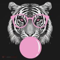Funny Tiger Wearing Glasses And Blowing Long Sleeve Shirt thumb 2