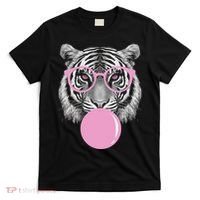 Funny Tiger Wearing Glasses And Blowing T-Shirt thumb 0