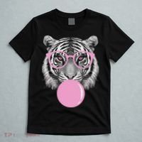 Funny Tiger Wearing Glasses And Blowing T-Shirt thumb 5
