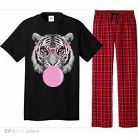 Funny Tiger Wearing Glasses And Blowing Pajama Set thumb 0