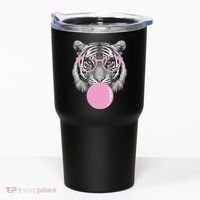 Funny Tiger Wearing Glasses And Blowing Tumbler thumb 0