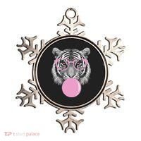 Funny Tiger Wearing Glasses And Blowing Ornament thumb 0