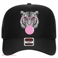 Funny Tiger Wearing Glasses And Blowing Hat thumb 0
