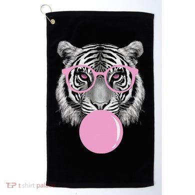 Funny Tiger Wearing Glasses And Blowing Golf Towel
