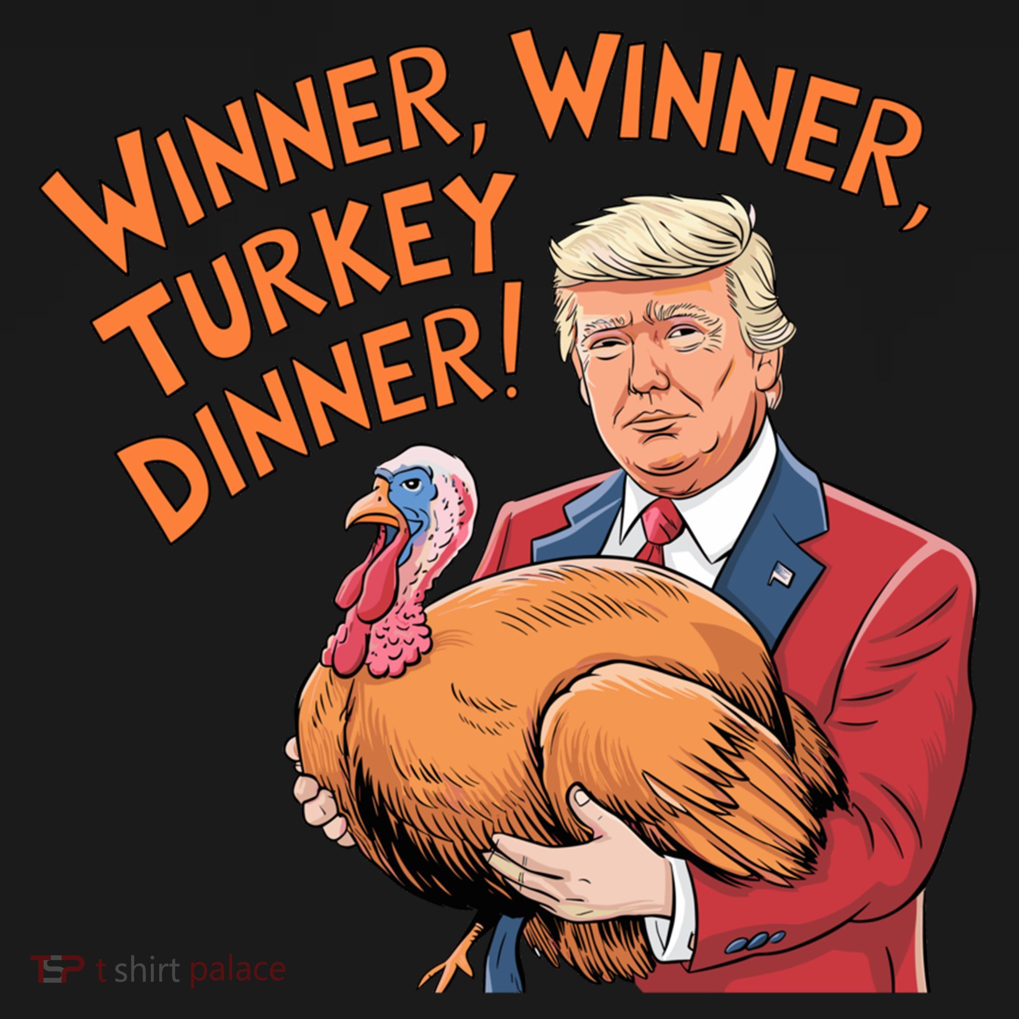 Funny Trump Winner Winner Turkey Dinner Thanksgiving Cute Gift Women's Hoodie