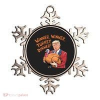 Funny Trump Winner Winner Turkey Dinner Thanksgiving Cute Gift Ornament thumb 0