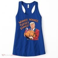 Funny Trump Winner Winner Turkey Dinner Thanksgiving Cute Gift Women's Tank Top thumb 0